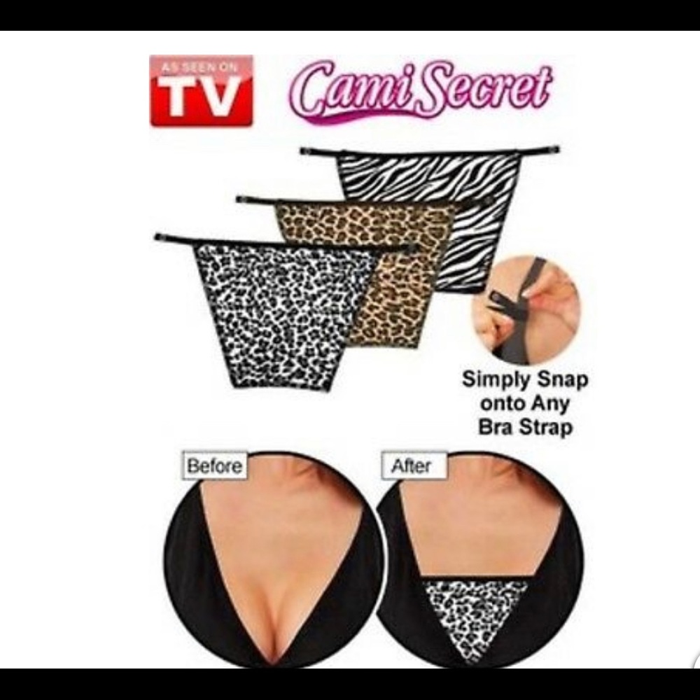 Cami Secret Deluxe Bra Cover TV Lace Snap on bra